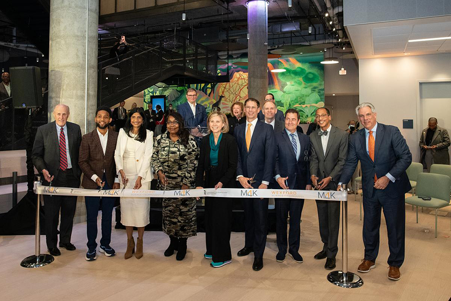 “We’ve set the table for Baltimore’s future,” UMB President Bruce Jarrell said at the grand opening of the 4MLK building, which stands as the newest addition to the BioPark.