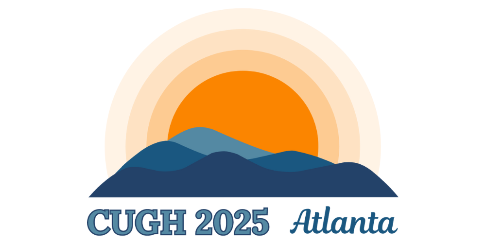 Logo for the CUGH 2025 conference in Atlanta