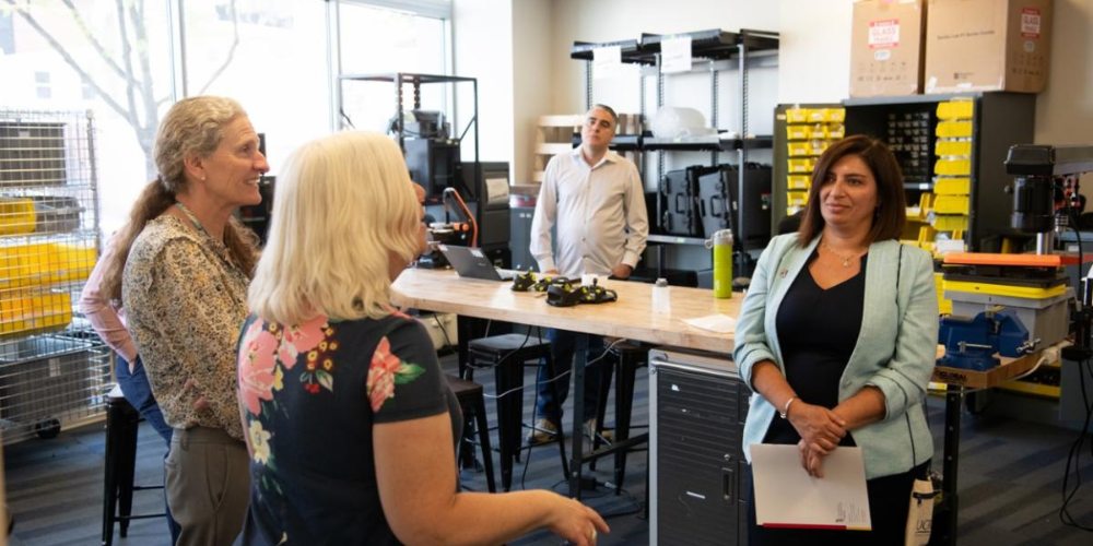 Researchers from UMB and the University of Costa Rica tour UMB facilities.