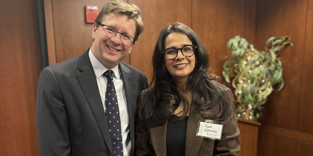 Peter Danchin and the student editor of the Maryland Journal of International Law