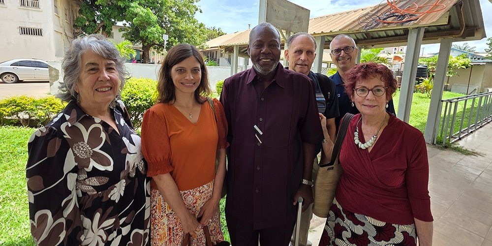 Dr. Melissa McDiarmid with colleagues in The Gambia.