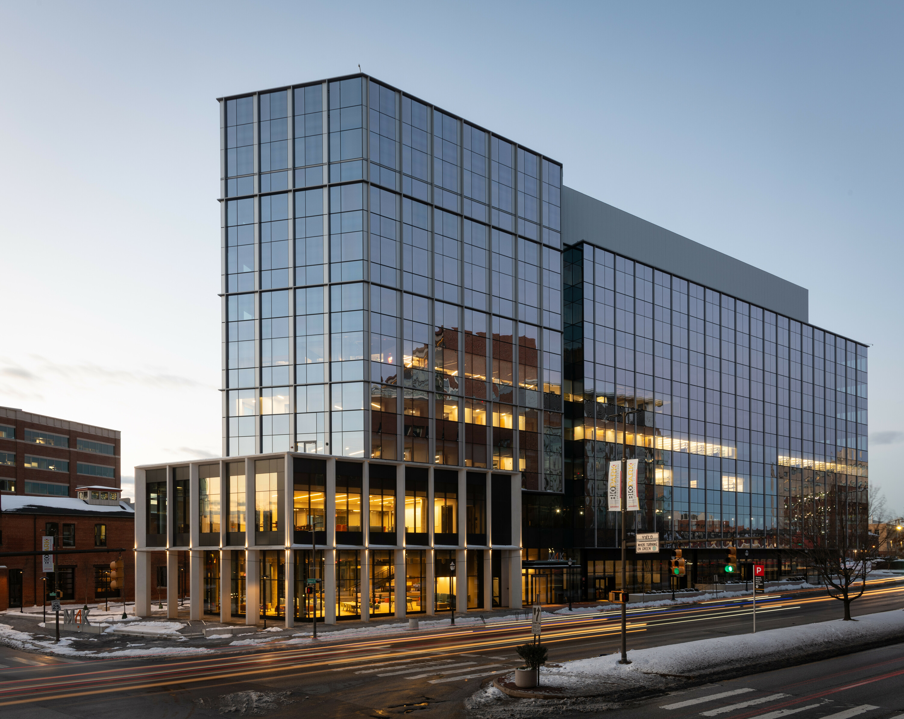 4 MLK Building at sunset