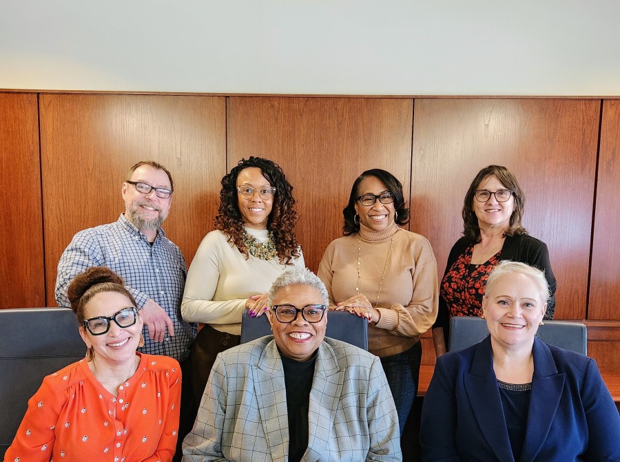 Members of the OSVP office facing the camera