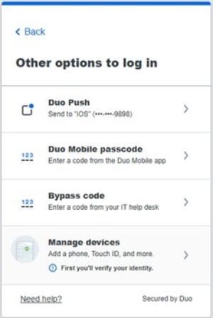 Other Options to log in