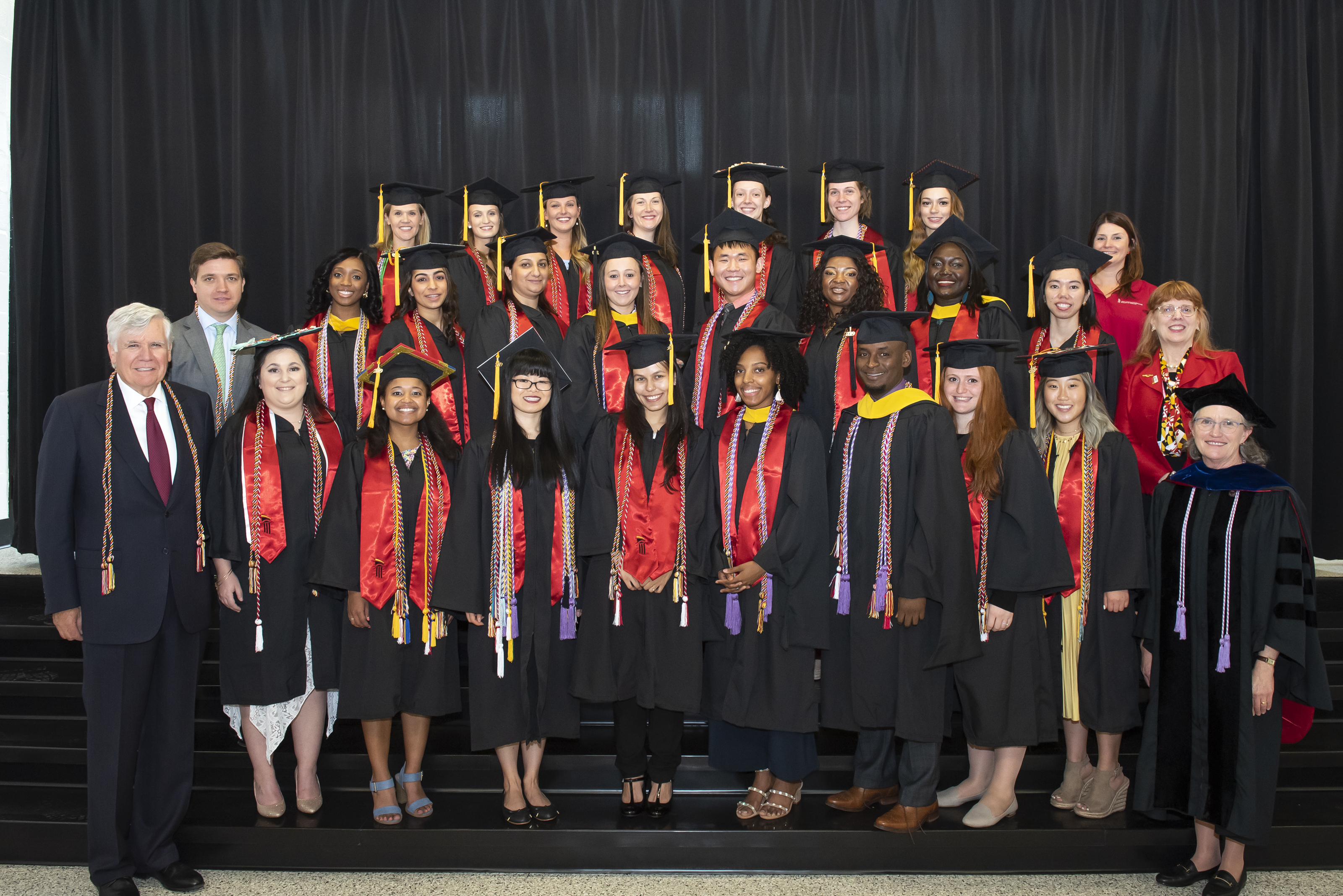 William Conway with graduates