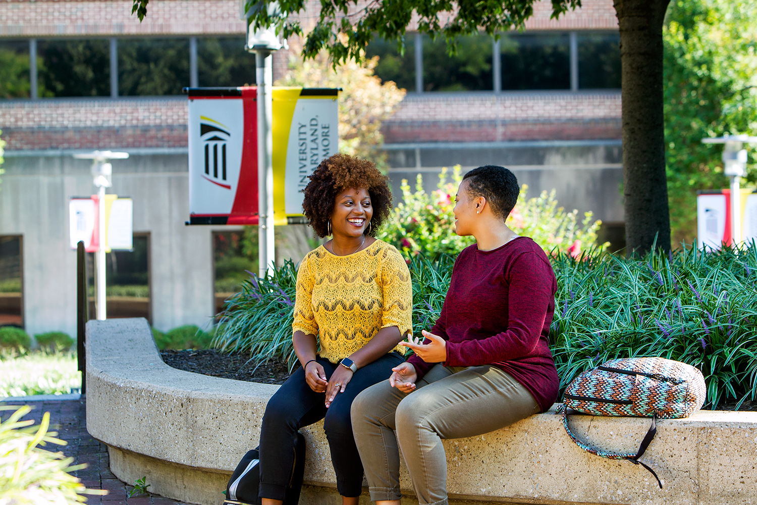 Two women having a conversation