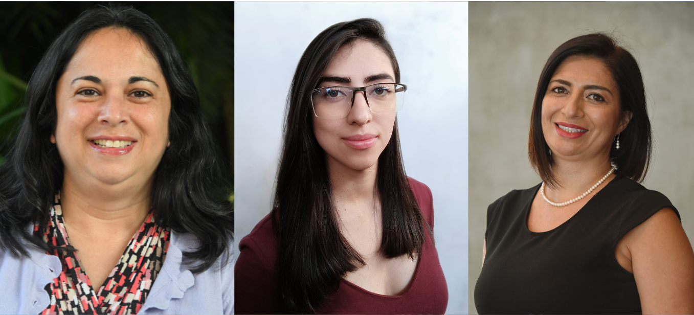 Head shots of three Costa Rican women
