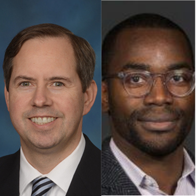 Headshots of Dr. Erik von Rosenvinge and Dr. Kenechukwu Chudy-Onwugaje