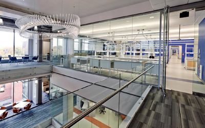 The University of Maryland, College Park’s A. James Clark Hall, home of the Fischell Institute’s main office and labs.