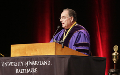 Dr. Perman delivers commencement speech