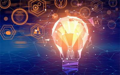 Lightbulb signifies spurring research ideas