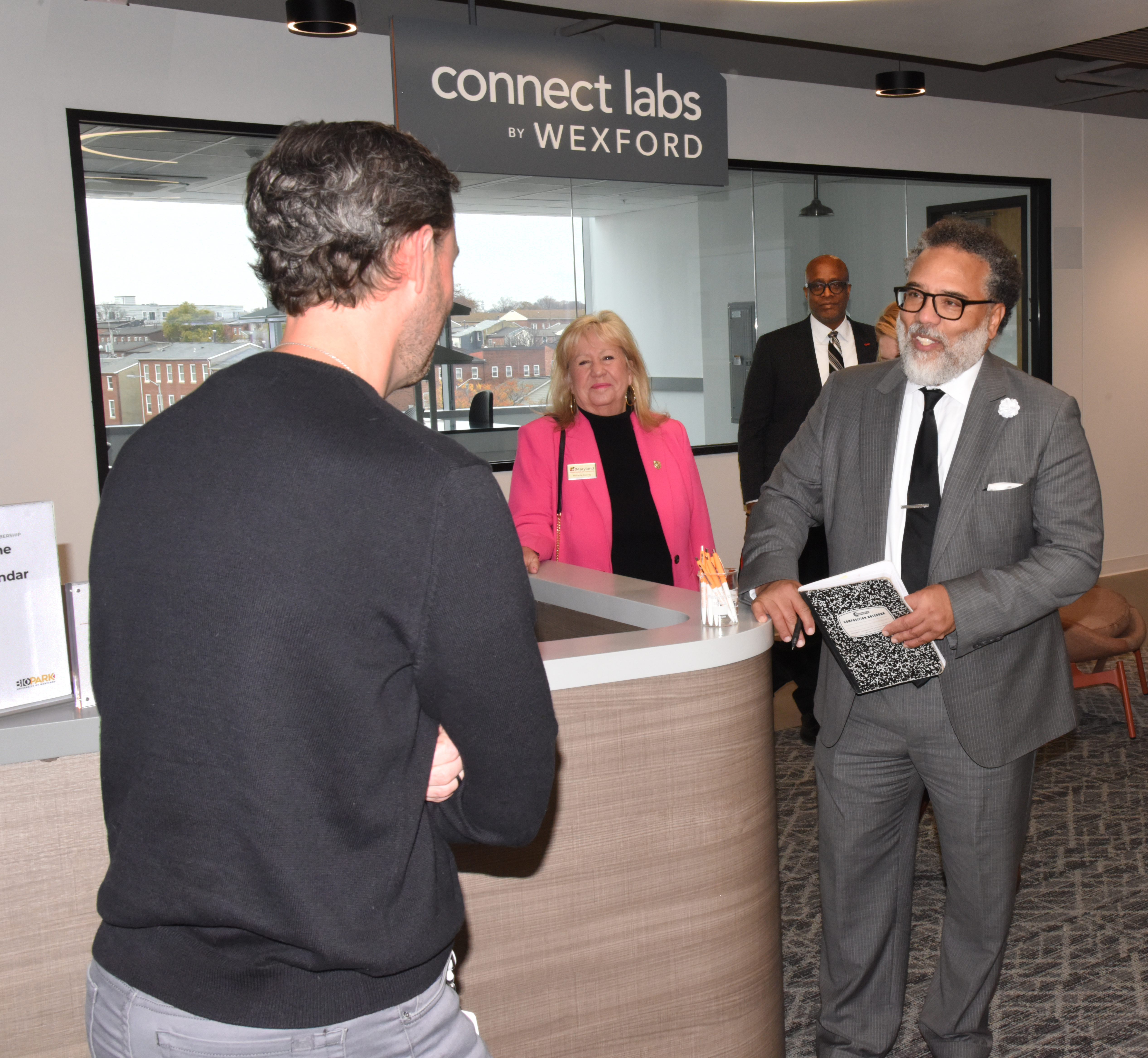 (l-r) Mark VanderZyl, Director of Connect Labs Baltimore, and Harry Coker Jr.
