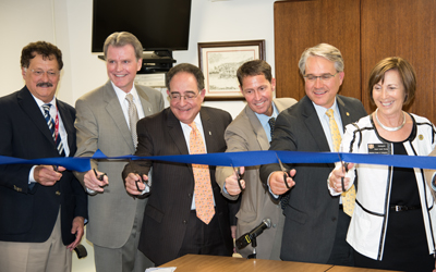 Vincent diFabio; Mark Reynolds; Jay Perman; Mark Luckner, executive director, Maryland Community Health Resources Commission; Tom Kleinhanzl; Del. Karen Lewis Young; Frederick Mayor Randy McClement; and State Sen. Ronald N. Young of Frederick. 