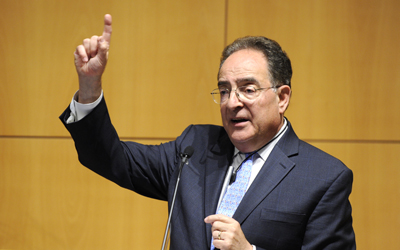 UMB President Jay Perman discussed the University's mission and the progress made over the past year, in addition to plans for the future, at the 2016 State of the University address.