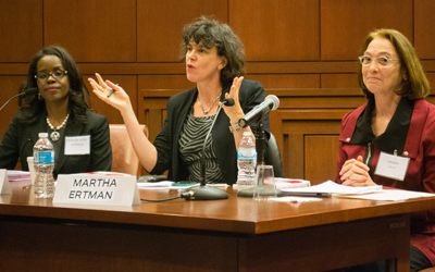 Martha Ertman, JD speaks on panel at Carey Law Alternative Dispute Resolution conference