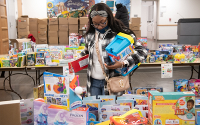 UMB’s Community Engagement Center and Foundry Church opened their annual Christmas store for West Baltimore neighbors.