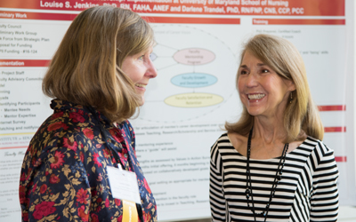 Attendees at the 2016 Maryland Action Coalition Summit were able to engage in discussion with the authors of 18 peer-reviewed posters on the future of nursing.
