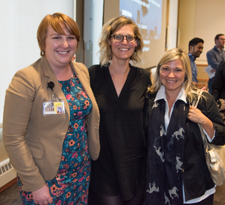 Michelle Geiss (center) with Ashley Valis (right) and Jocelyn Broadwick (left)