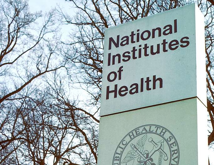 A National Institutes of Health (NIH) sign
